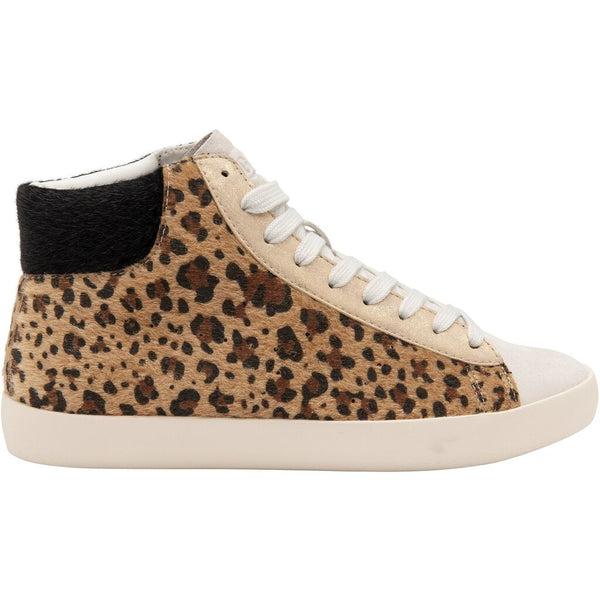 Gola Women's Nova High Oasis Sneakers | Off White/Leopard