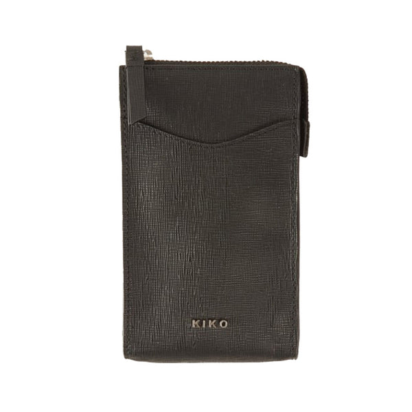 Kiko Leather Crossbody Phone Wallet | Black