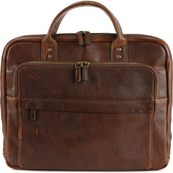 Moore & Giles Jay Modern Briefcase | Titan Milled Brown