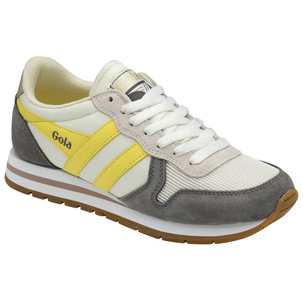 Gola Women's Daytona Trainers Sneakers | Off White/Ash/Limelight