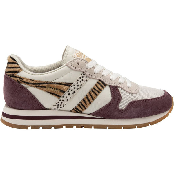 Gola Women's Daytona Safari Sneakers | Off White/Windsor Wine