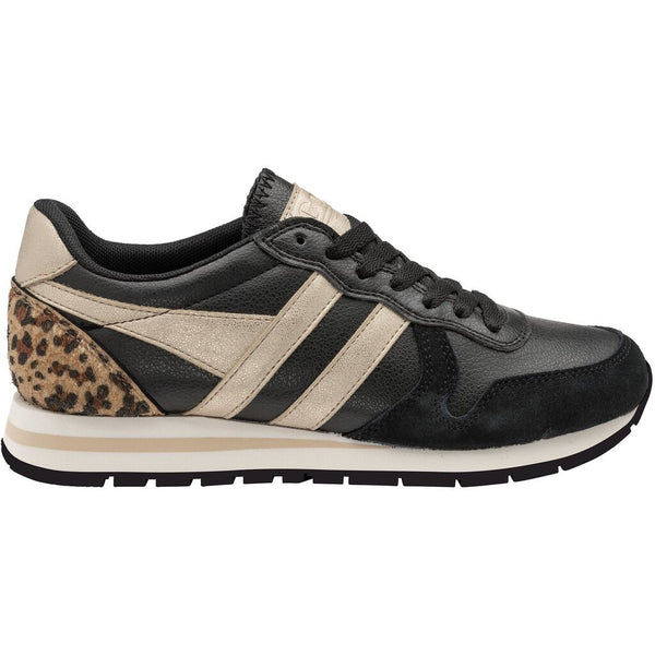 Gola Women's Daytona Tropic Sneakers | Black/Gold/Leopard