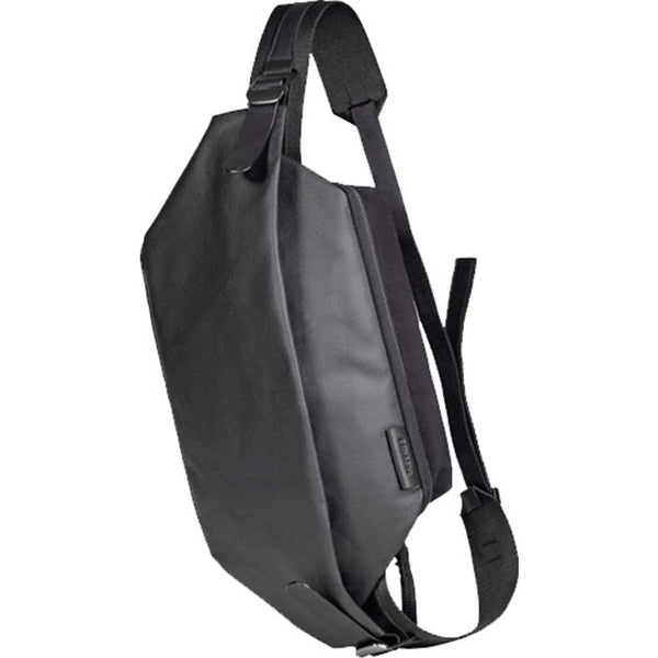 Cote et Ciel Isarau Coated Canvas Sling Bag | Black 28395