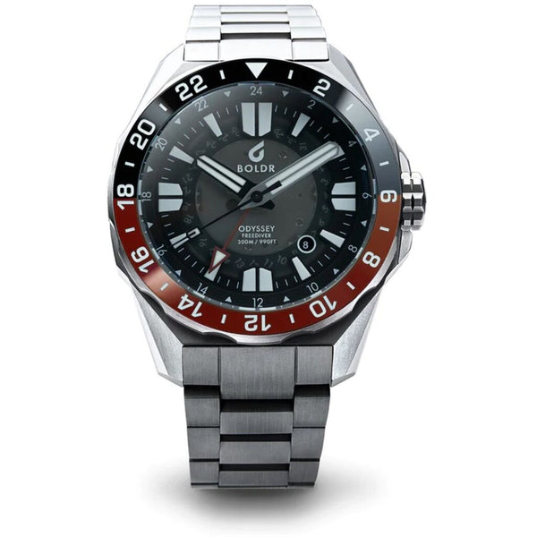 BOLDR Odyssey Freediver Gmt Wristwatch | Multi-Layered with Ombre Dial