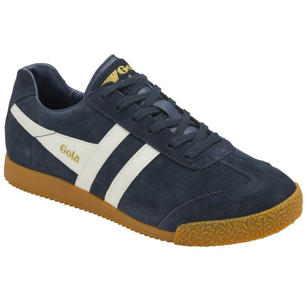 Gola Women's Harrier Suede Trainers Sneakers | Navy/White