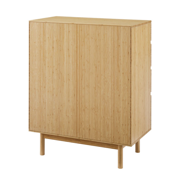 Greenington Monterey Solid Moso Bamboo 4 Drawer High Chest | Wheat