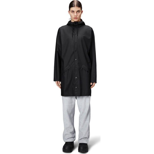 Rains Waterproof Long Jacket W3 | Black