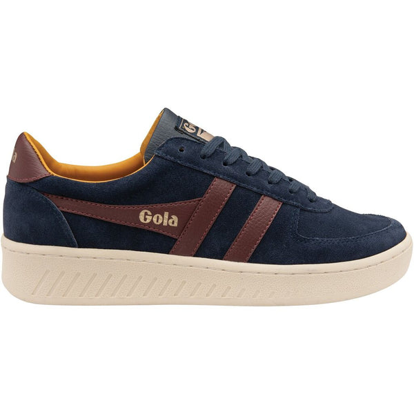 Gola Men's Grandslam Suede Trainers Sneakers | Navy/Burgundy/Sun