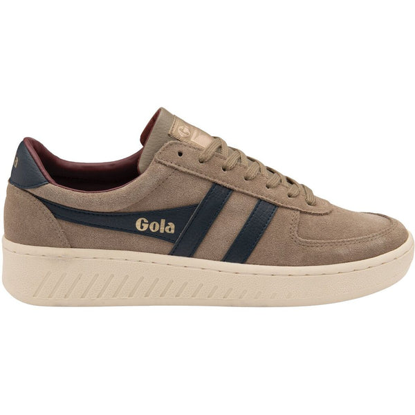 Gola Men's Grandslam Suede Trainers Sneakers | Rhino/Navy/Burgundy