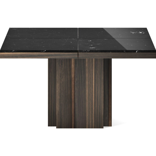 Temahome Dusk Dining Table 51" | Black Marble/Smoked Eucalyptus