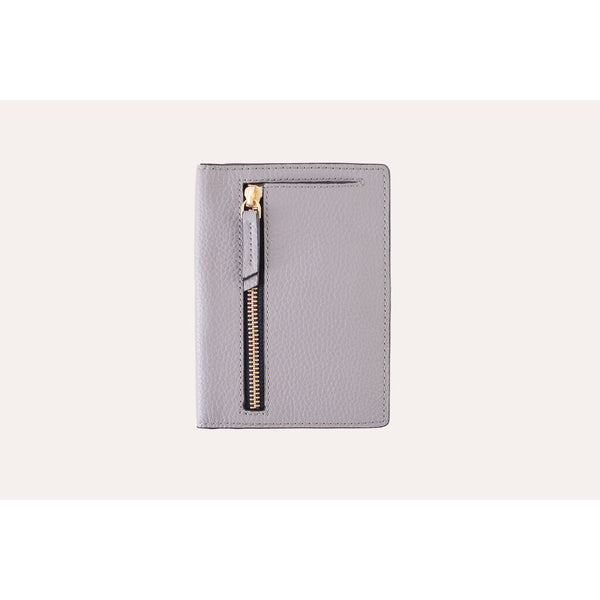 Kiko Leather Passport Sleeve | Grey