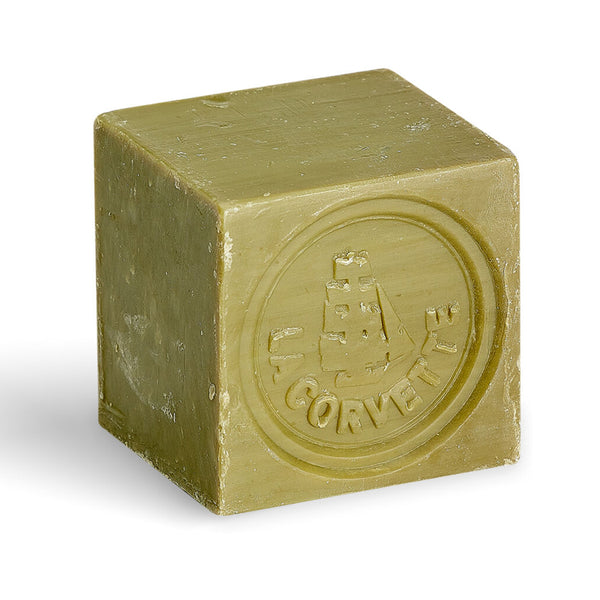 La Corvette Savon de Marseille Soap Cube Olive for Gentle Skin Cleansing, 300g