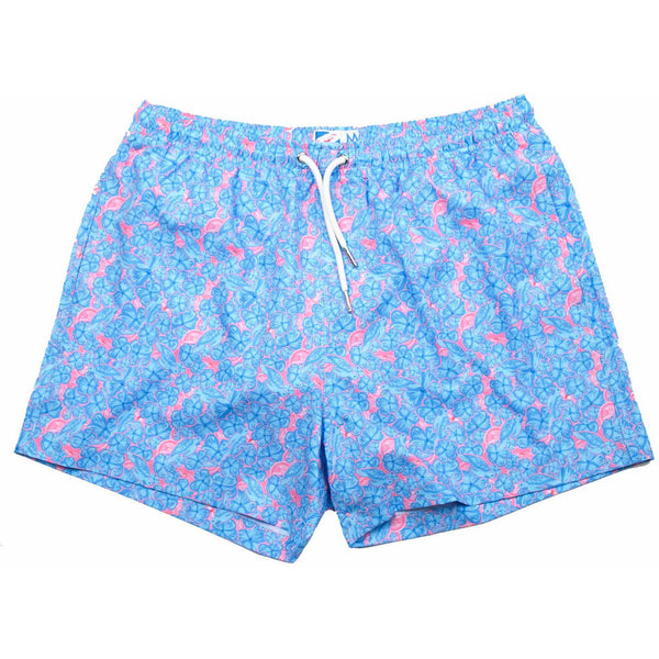 Bermies Floral Original Swim Trunk | Blue