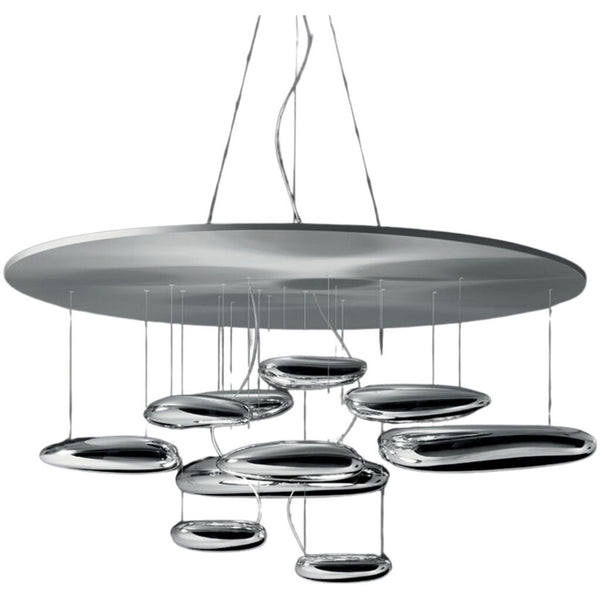 Artemide Mercury Suspension Ceiling LED Light | 2X27W 90CRI DIM 2-WIRE Inox