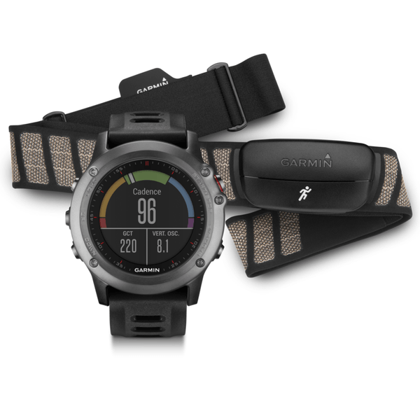 Garmin Fenix 3 Watch Performer Bundle with HRM-Run | Gray/Black