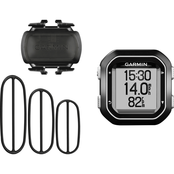 Garmin Edge 25 GPS Bike Computer Cadence Bundle | Black