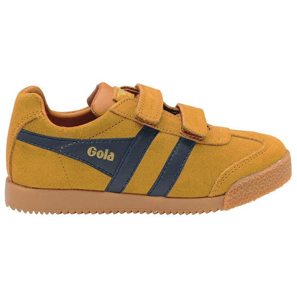 Gola Kid's Harrier Velcro Sneakers | Sun/Navy