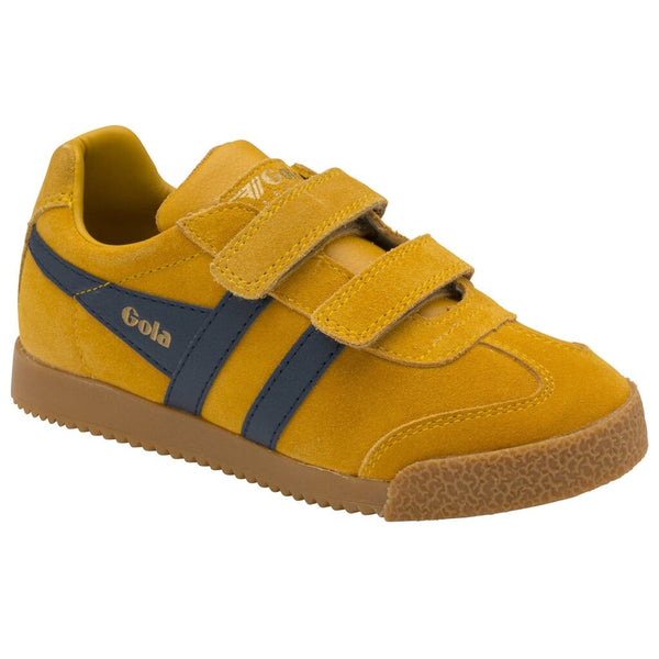 Gola Kid's Harrier Velcro Sneakers | Sun/Navy