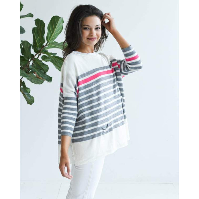 Mer-Sea Catalina Crewneck Travel Sweater with Bag