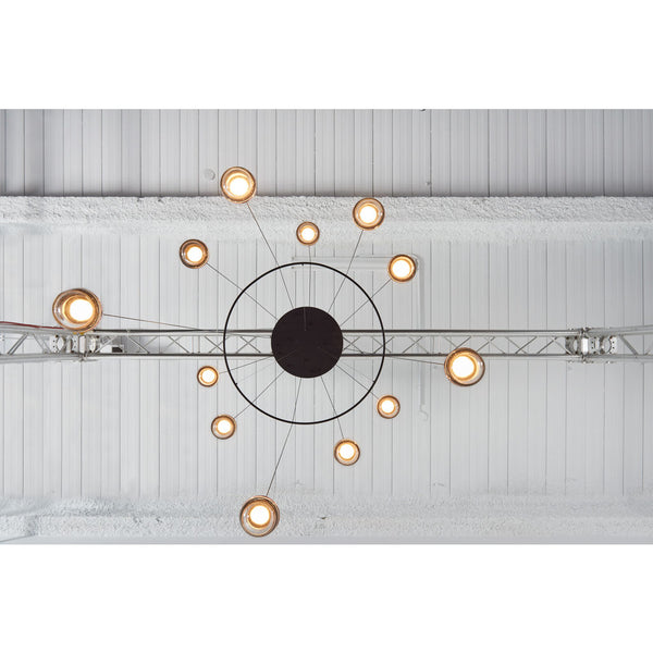 Seed Design Dora Pendant 12-Light set With Ring | Black