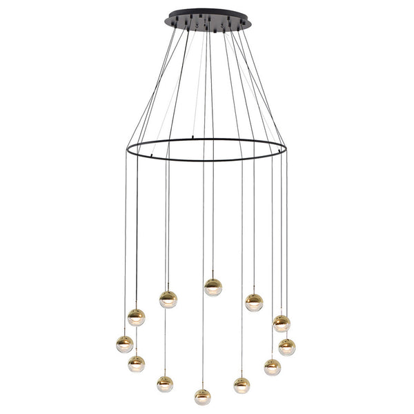 Seed Design Dora Pendant 12-Light Set With Ring | Brass