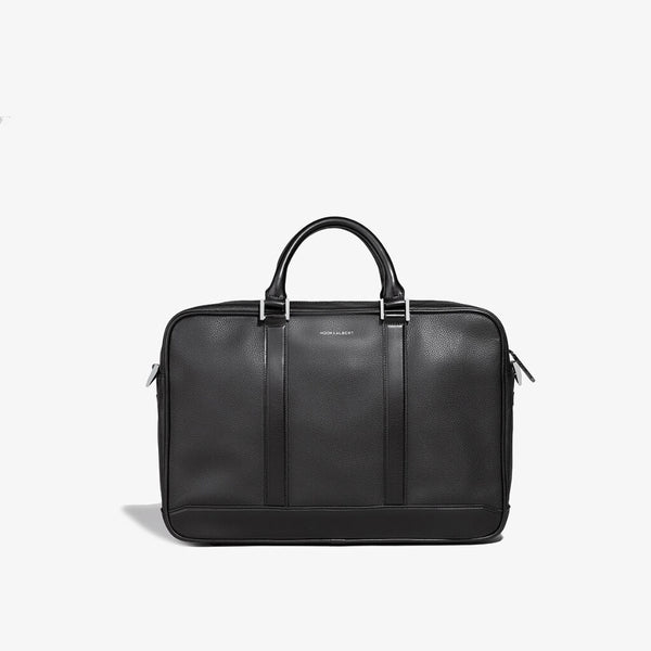 Hook & Albert Formal Briefcase | Black Leather