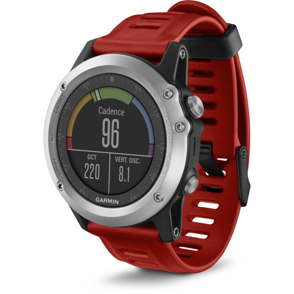 Garmin Fenix 3 Watch Performer Bundle with HRM-Run | Silver/Red