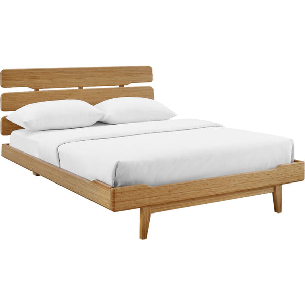 Currant California King Platform Bed - Oiled Walnut