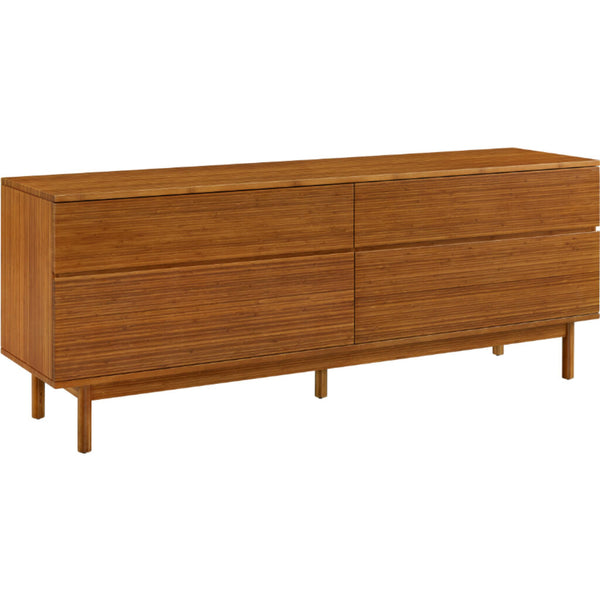 Greenington Ventura 4 Drawer Double Dresser | Amber