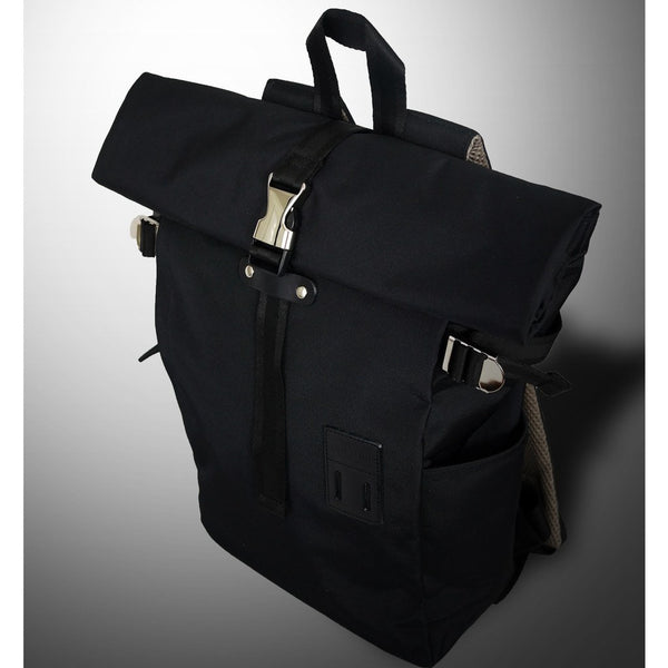 Harvest Label Rolltop Backpack 2.0 | Black HFC-9004-BLK