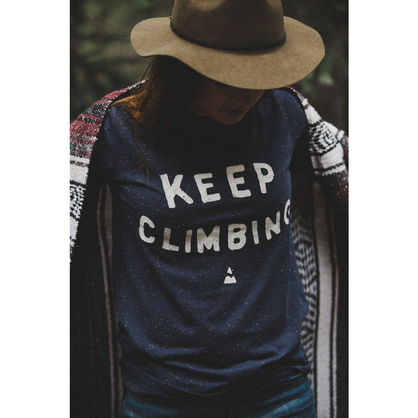 Keep Climbing Tee | Navy Speckled CFA15SS1