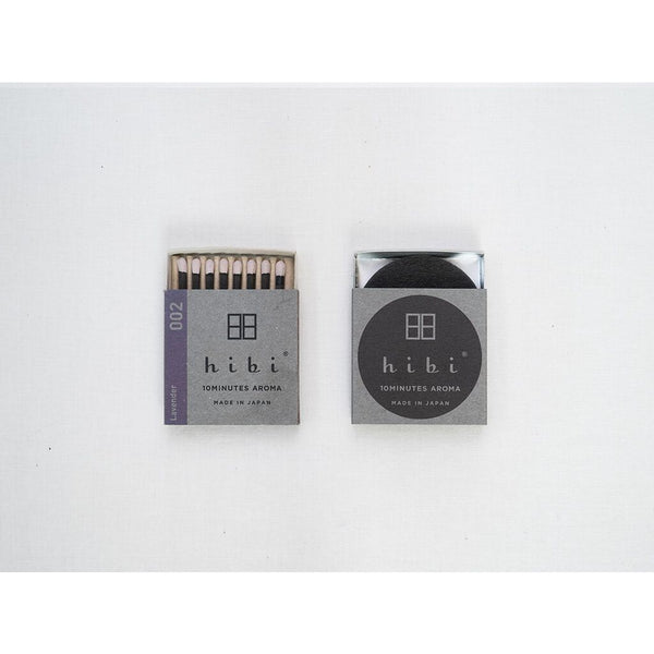 Hibi Box of 8 Incense Matches | Lavender