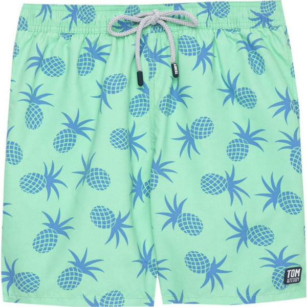 Tom & Teddy Pineapple Swim Trunk | Jade Green / L