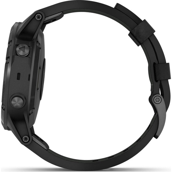 Garmin Fenix 5 Plus Sapphire Multisport GPS Watch | Black Leather 010-01988-06