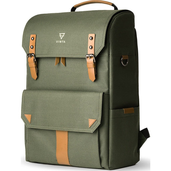 Vinta S-Series Travel Camera Backpack| Forest Green/Tan-SF-T01