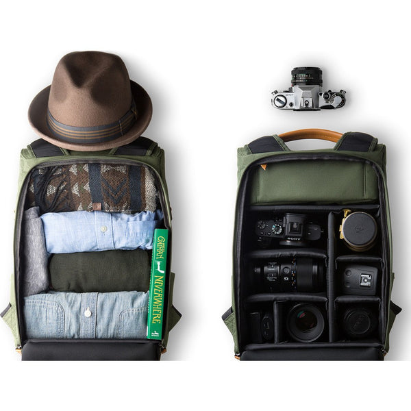 Vinta S-Series Travel Camera Backpack| Forest Green/Tan-SF-T01