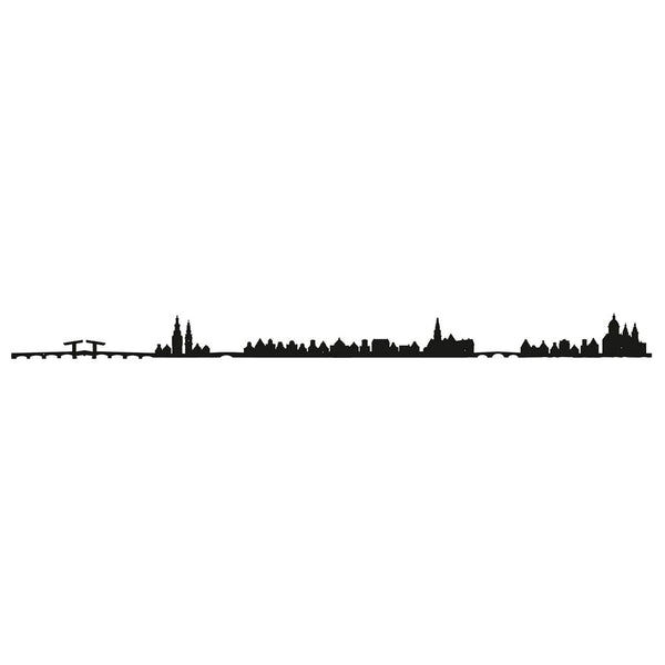 The Line City Skyline Wall Art Silhouette