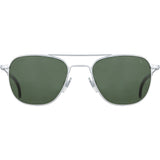 American Optical Big Original Pilot Sunglasses Standard | Matte Silver/Nylon Green